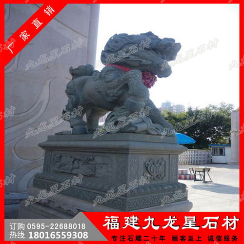 【石刻麒麟寺廟花崗巖石雕麒麟石雕的麒麟多少錢一對】-