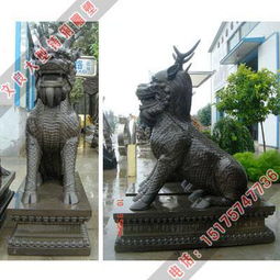 園林雕塑麒麟鑄銅雕塑工藝品